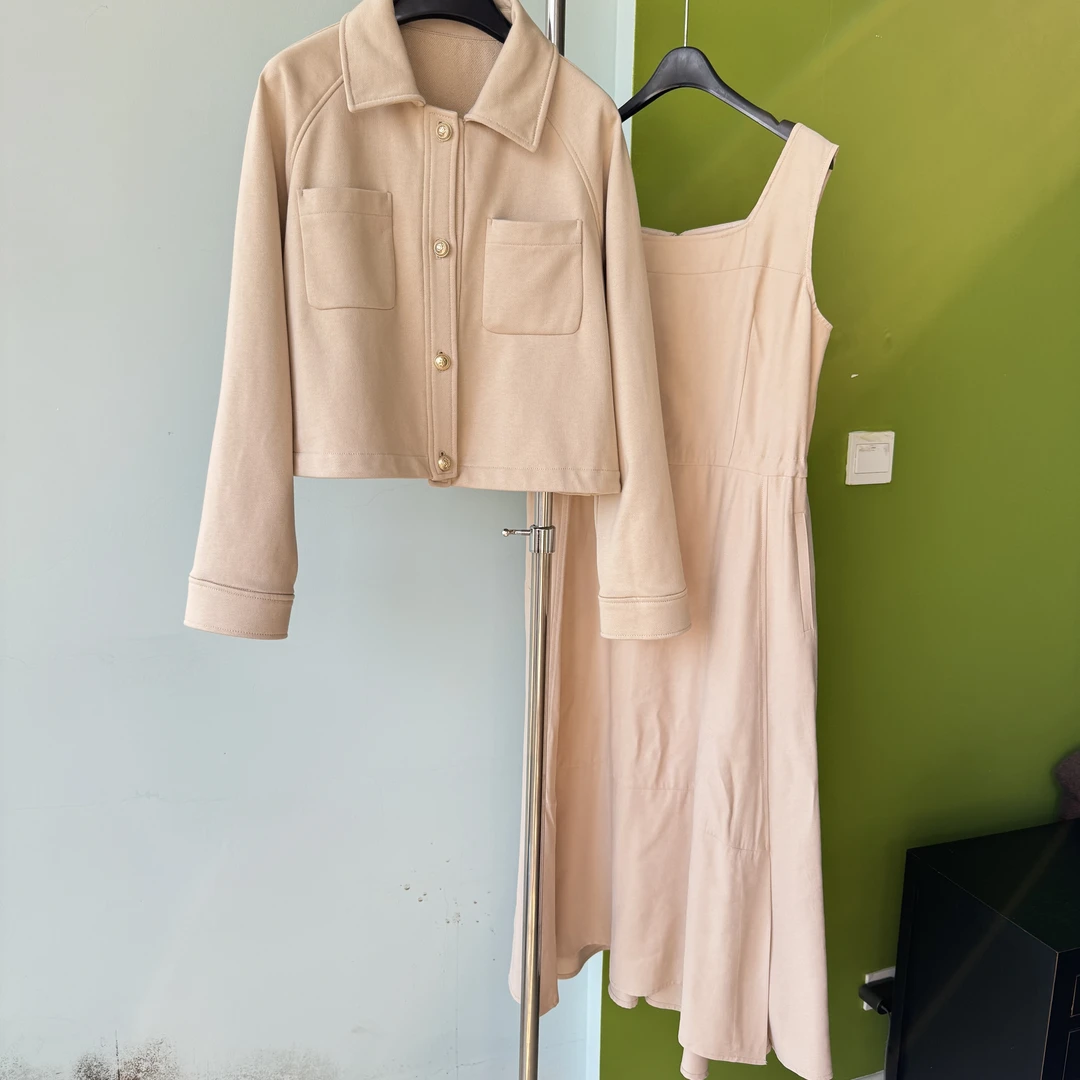 闪闪专属 Gc*t原单两件套套装 背心连衣裙裙 夹克外套女士25