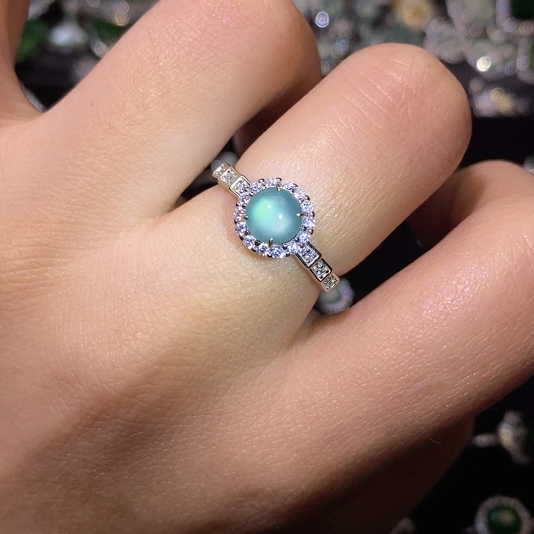 翡翠银S925镶嵌颈饰