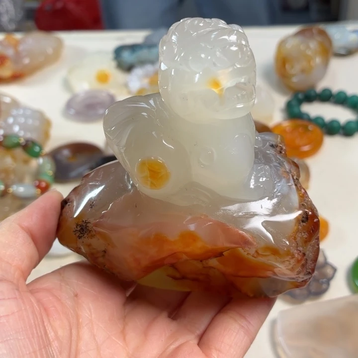 玛瑙/玉髓未镶嵌吊坠(不含链)