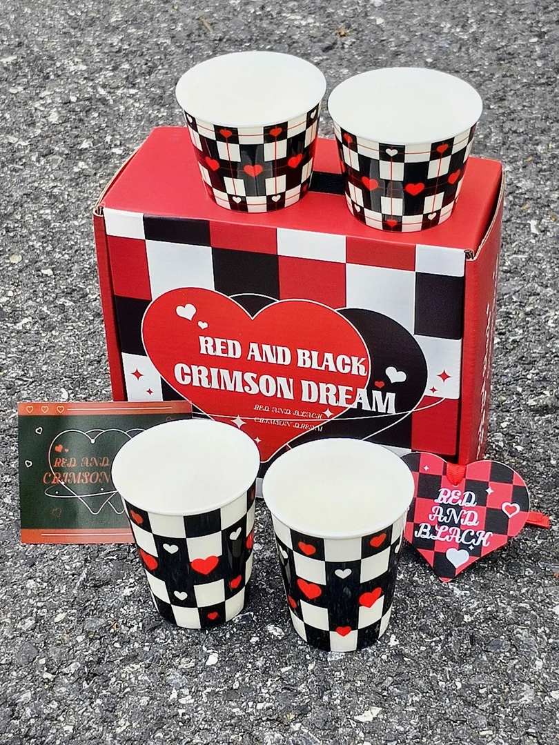 创意陶瓷情侣杯可乐杯冰淇淋杯蘸料杯礼品520情人节