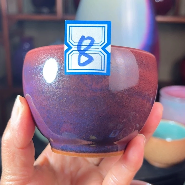瓷片钧瓷手工艺品杯子