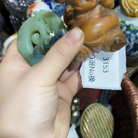 骑***女瓷片3153工艺品222