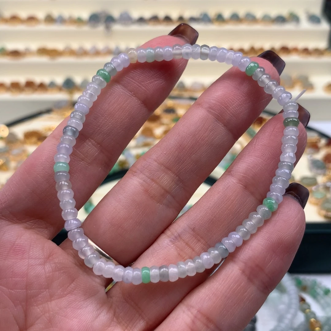 翡翠散珠算盘手串