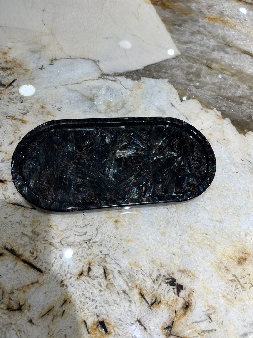 奢石茶盘摆件小碟