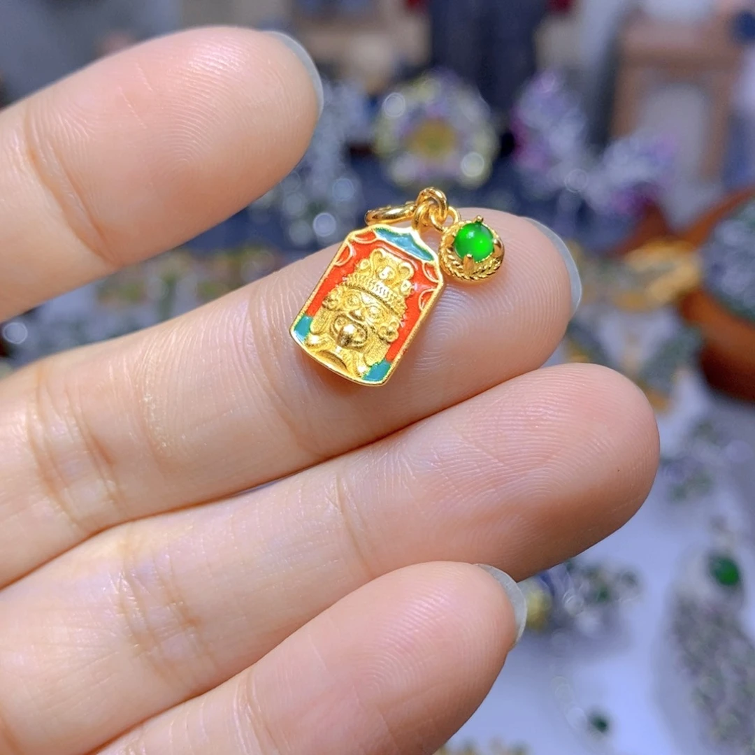 翡翠耳钉银S925镶嵌多样性发其一