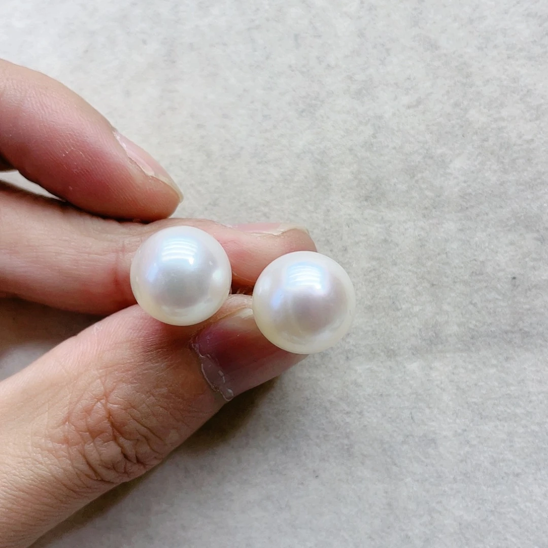 海水珍珠耳饰18K金镶嵌