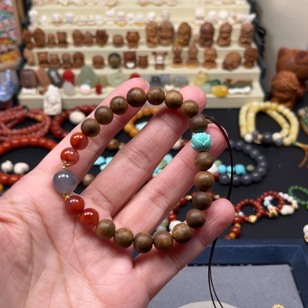 沉香手串@***o单圈手串
