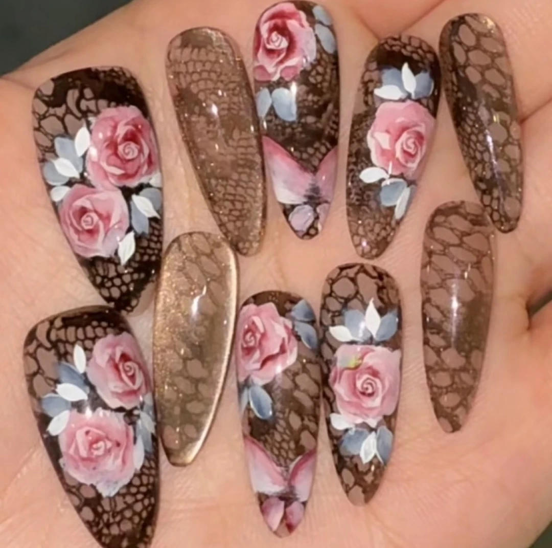 原创 神秘感 纯手绘穿戴甲