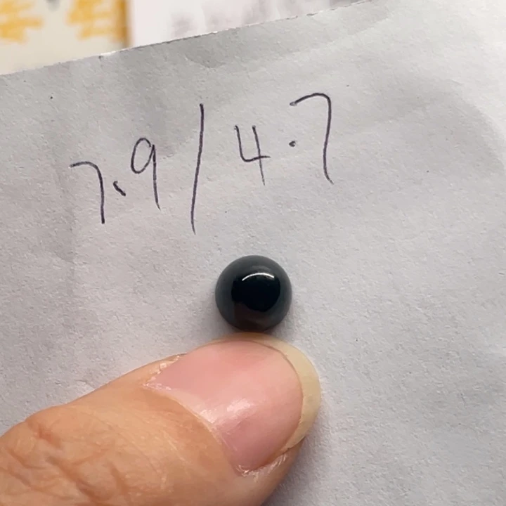 翡翠裸石W***d墨翠蛋面