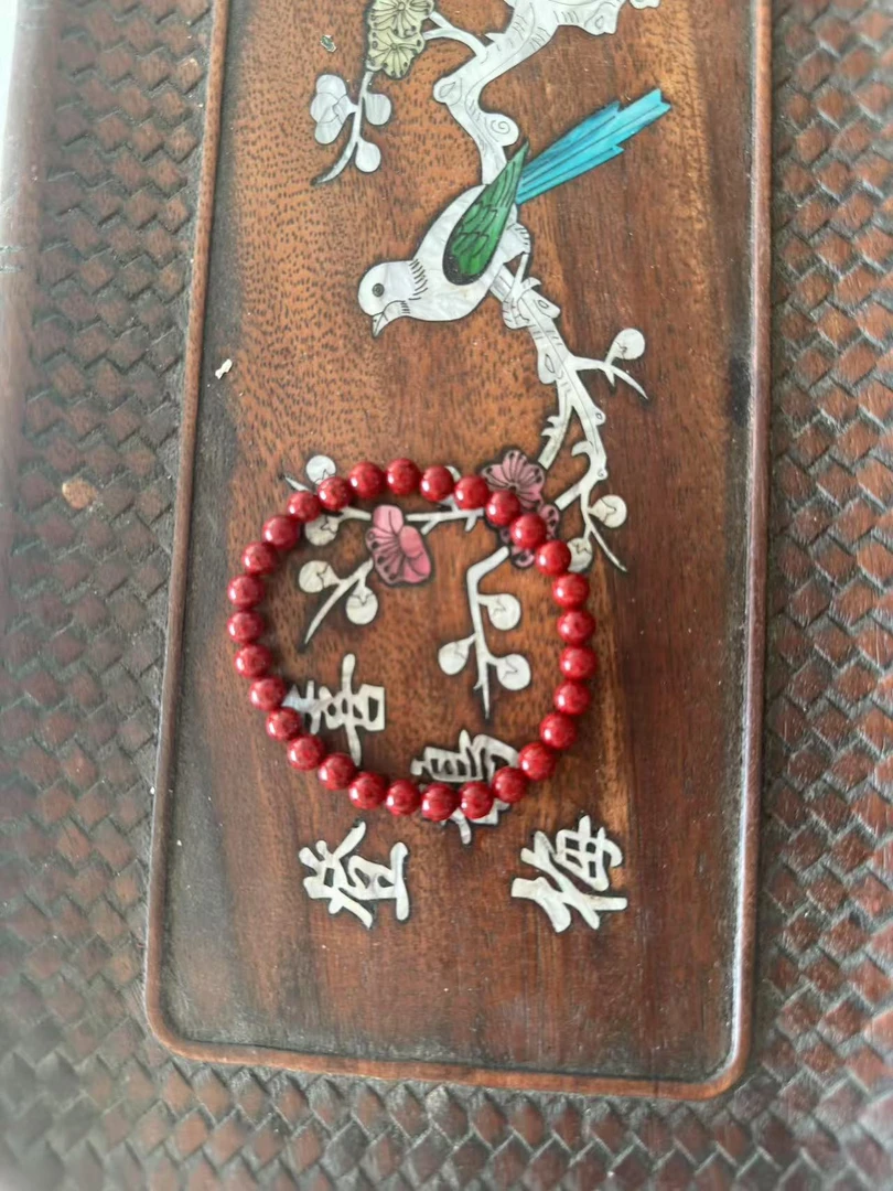 含辰砂工艺品【闪购商品】朱砂原矿手串