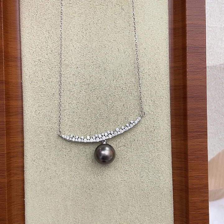 海水珍珠颈饰银S925镶嵌