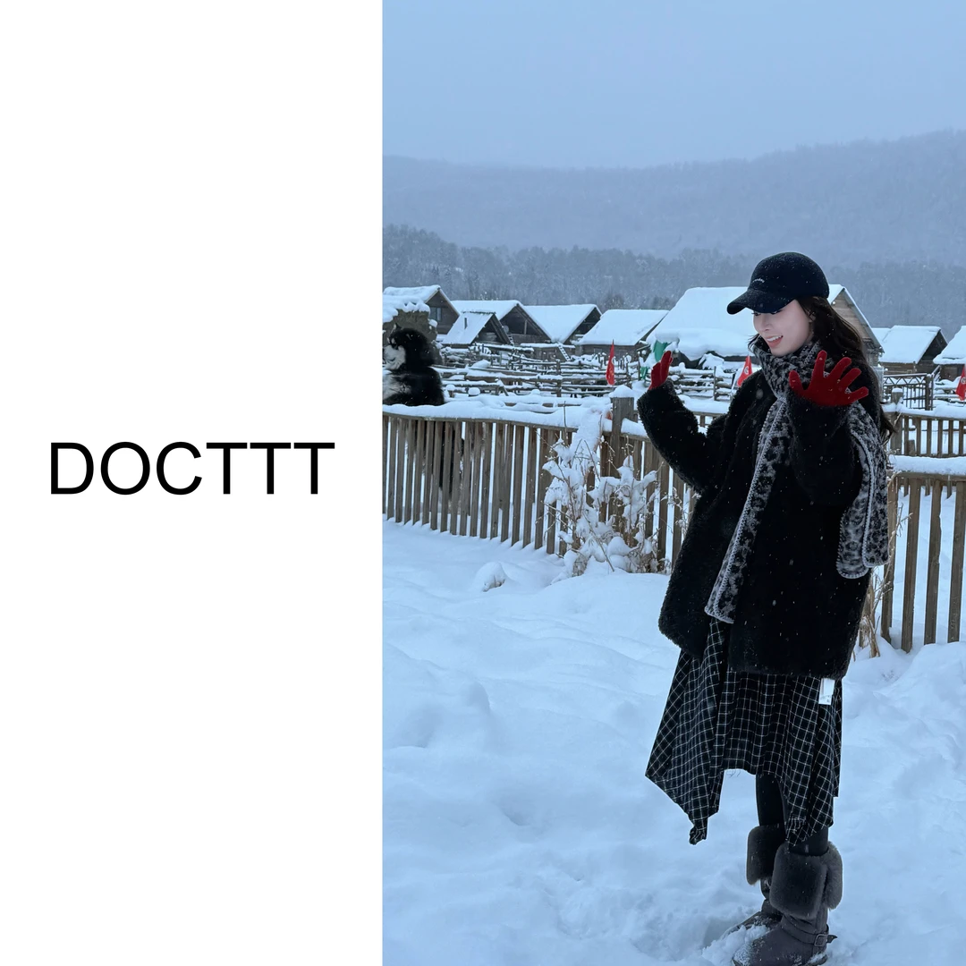 《DCT》松暖软风*100棉羊毛羊羔毛立领宽松外套D25091