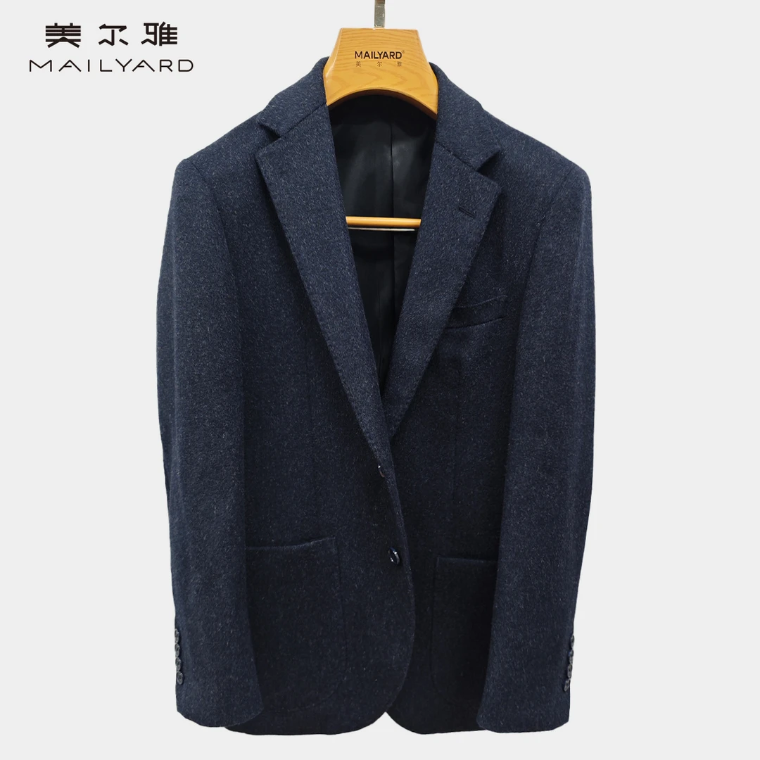 MAILYARD/美尔雅西服单件 山羊绒混纺商务双开叉西装单上衣582