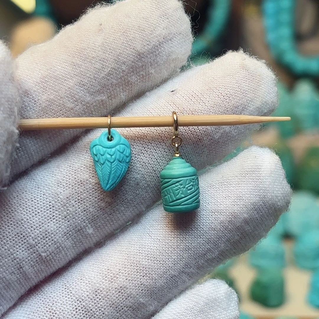 绿松石配饰未镶嵌&*