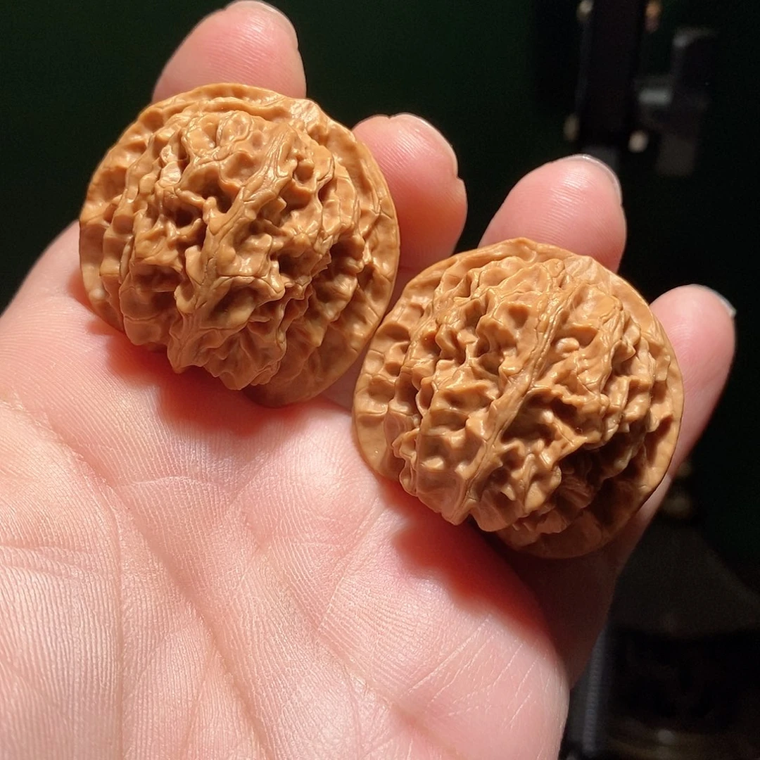 文玩核桃把件39苹果圆全品