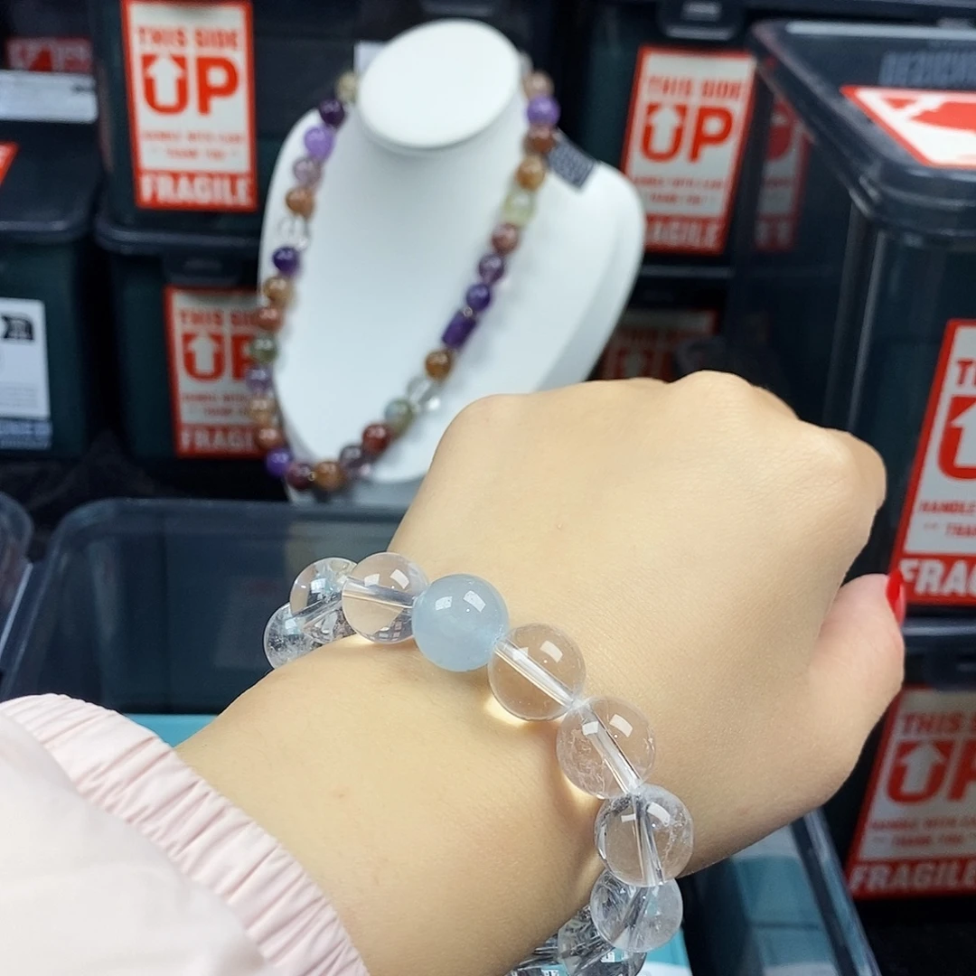 手链水晶银S925镶嵌