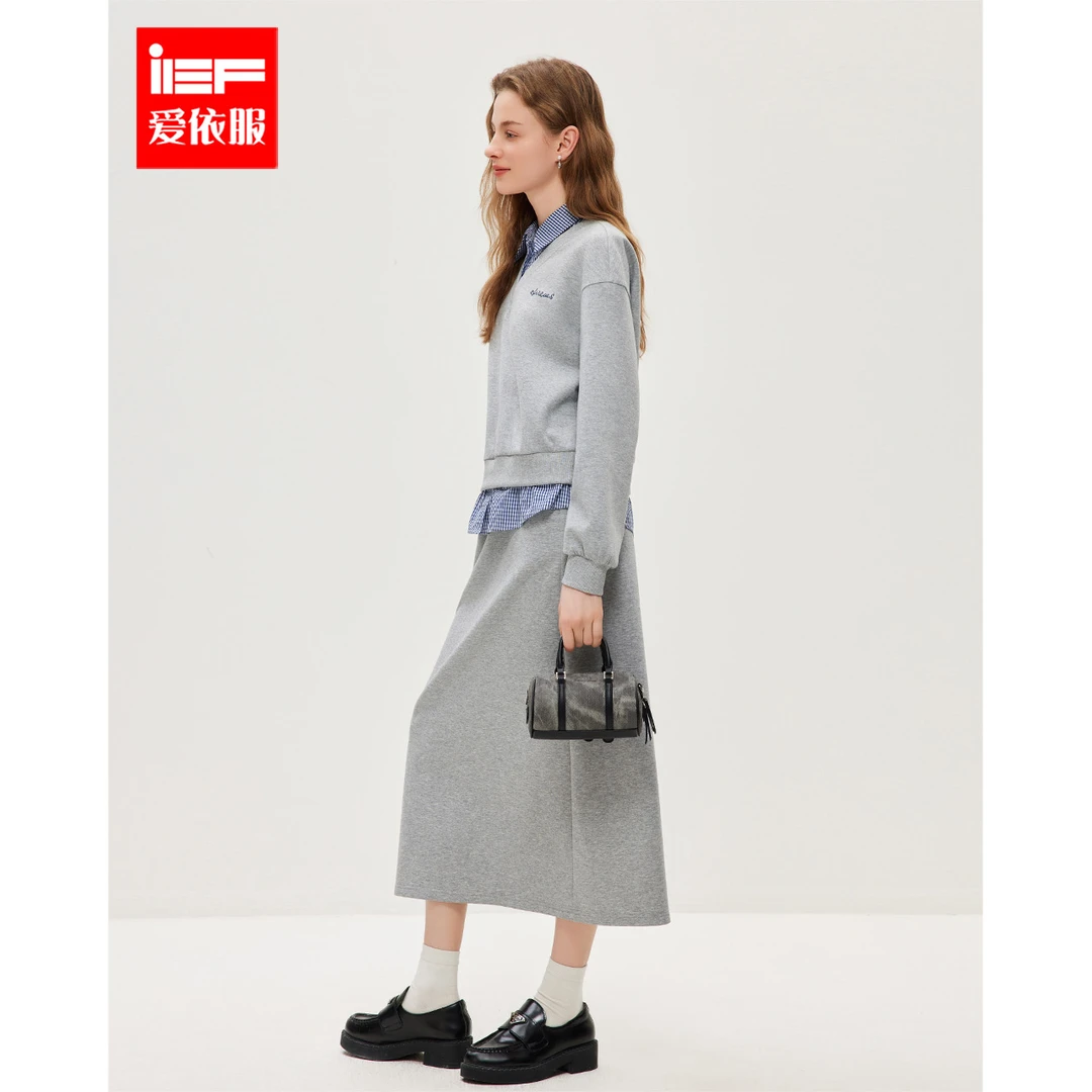 IEF/爱依服时尚套装2025春季新款美式简约休闲运动风显瘦上下套裙