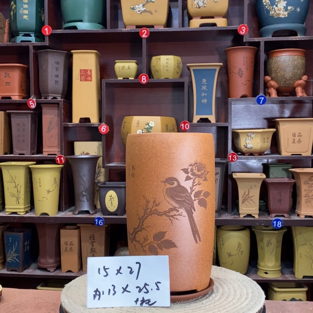 紫砂艺术紫砂花盆
