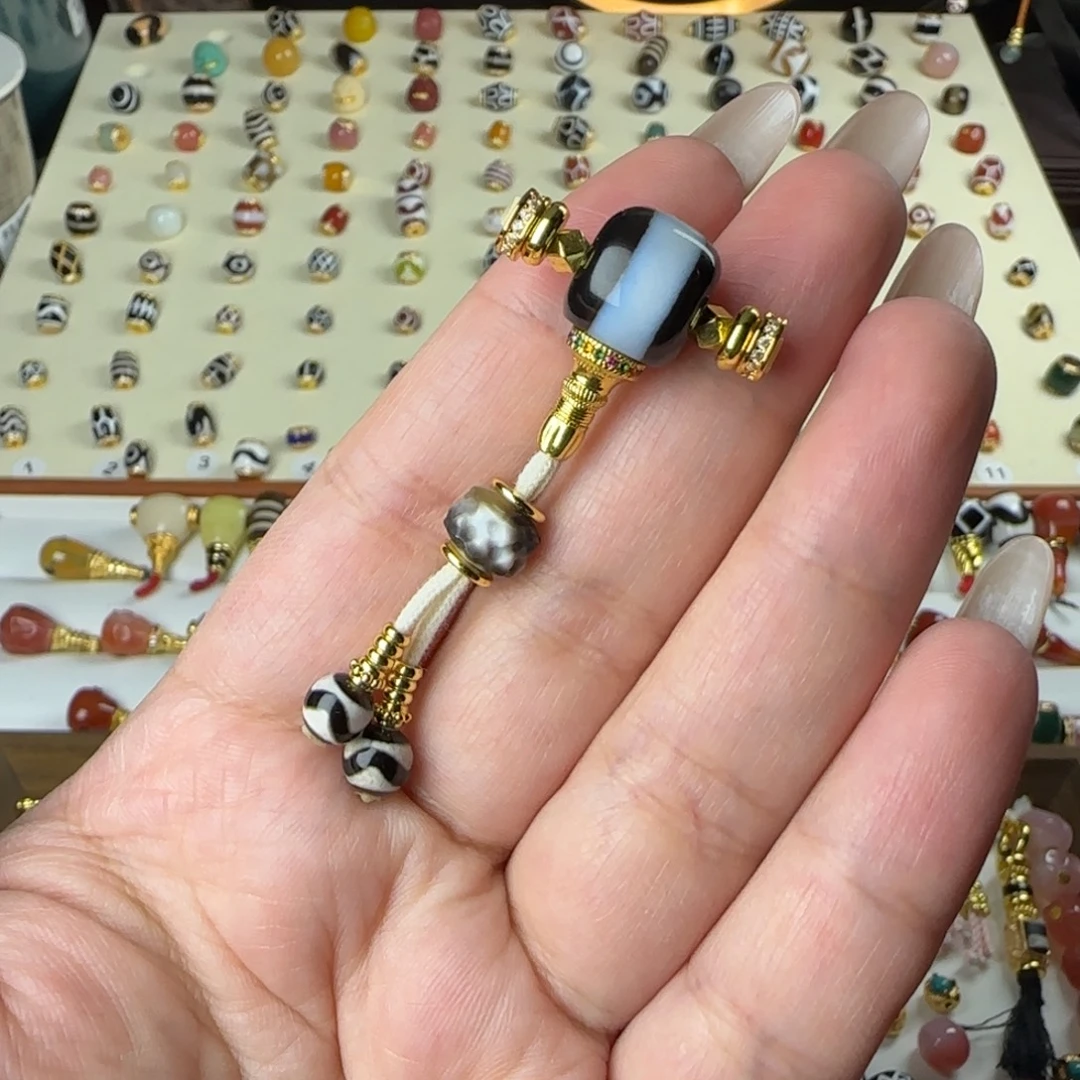 玛瑙/玉髓未镶嵌单珠配饰顶珠设计搭配