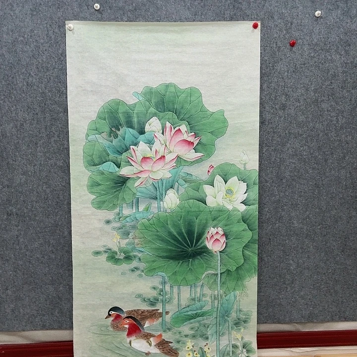 国画手绘国画和和美美