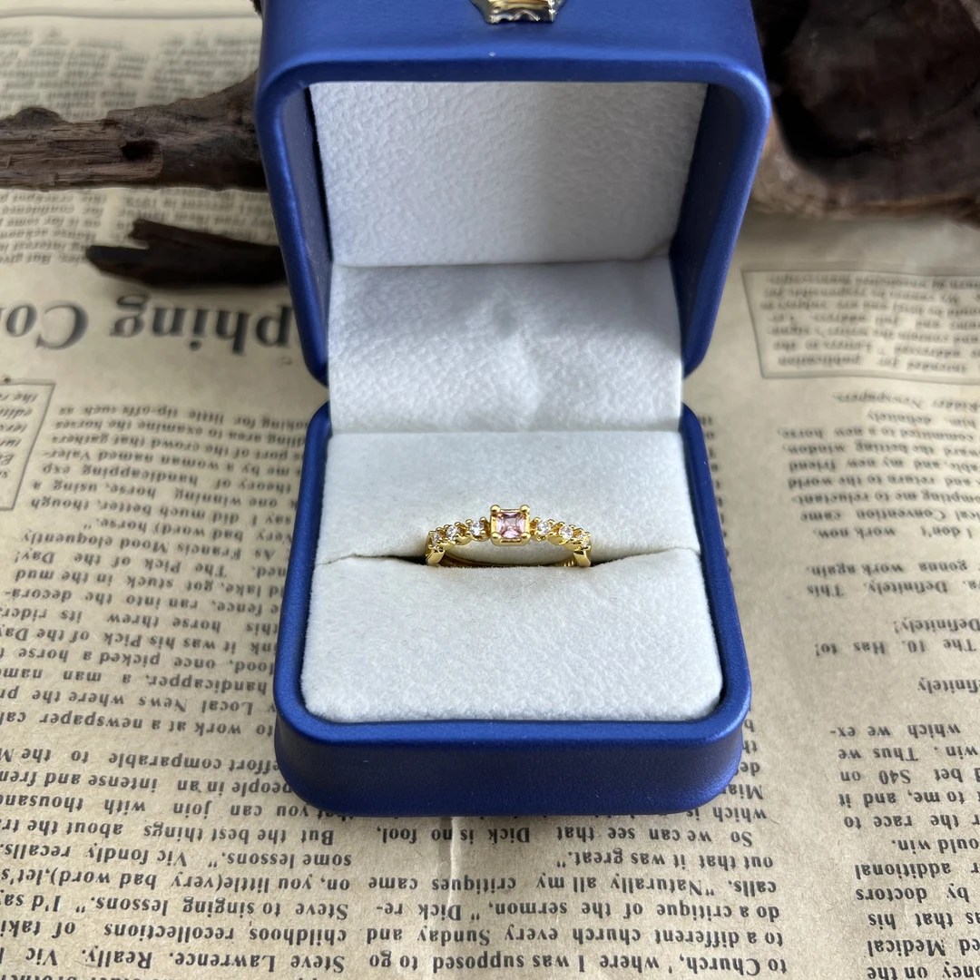 【丁老头甄选】小方糖轻奢戒指4041