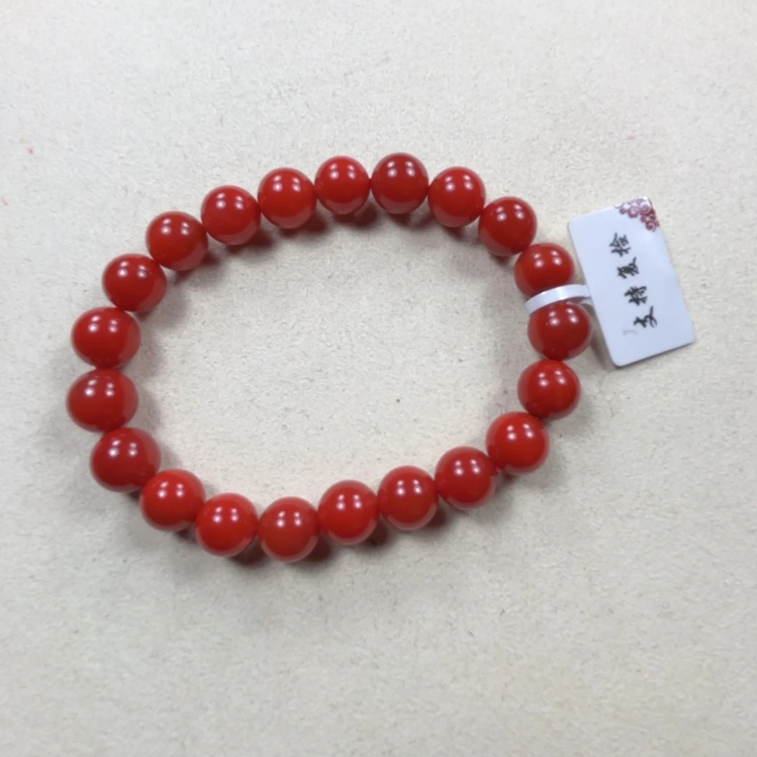 未镶嵌锦红9➕手串南红玛瑙