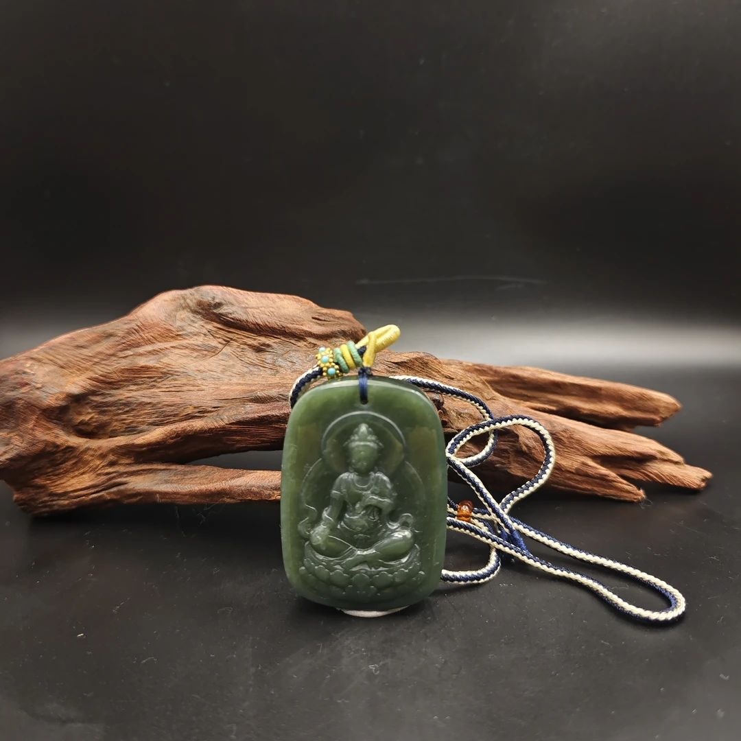 Z和田玉观音吊坠0176