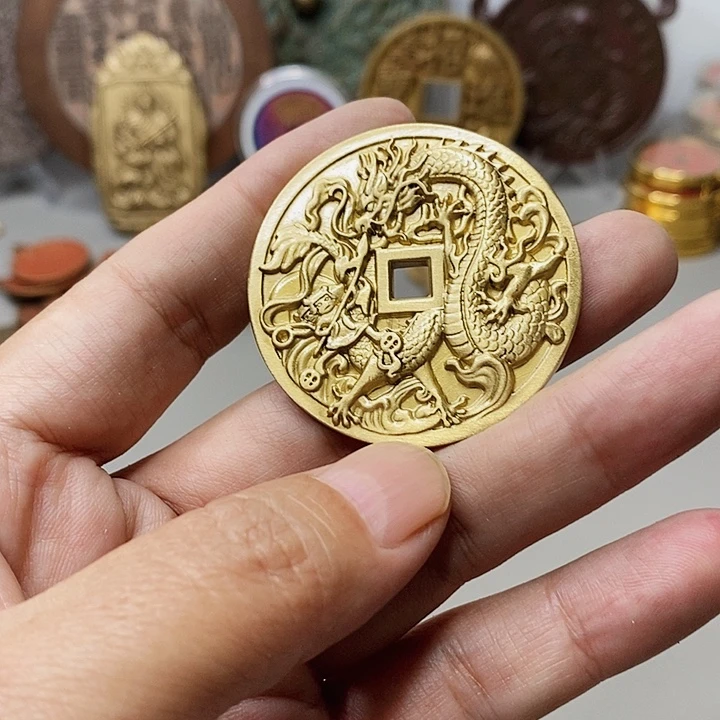 铜现代仿制工艺文创铜币
