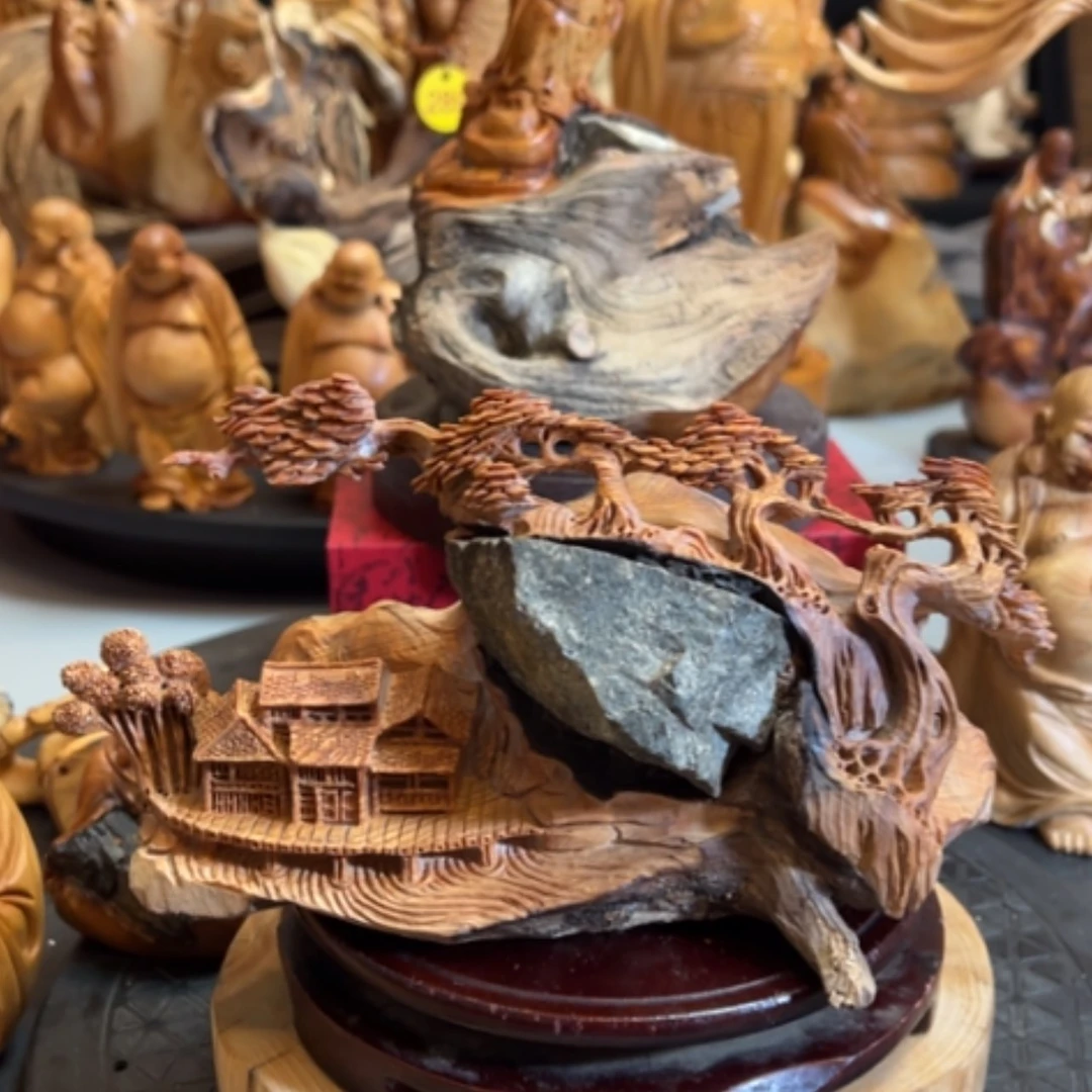【闪购商品】香榧木工艺品摆件工艺品