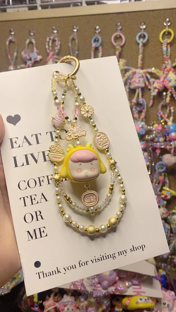 萌粒手机链提溜包挂创意卡通可爱设计