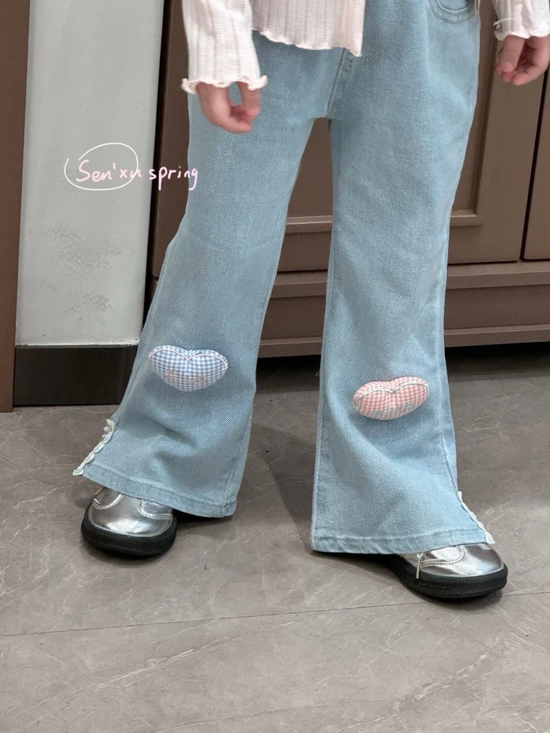 2025年女童春款牛仔裤裤软牛仔