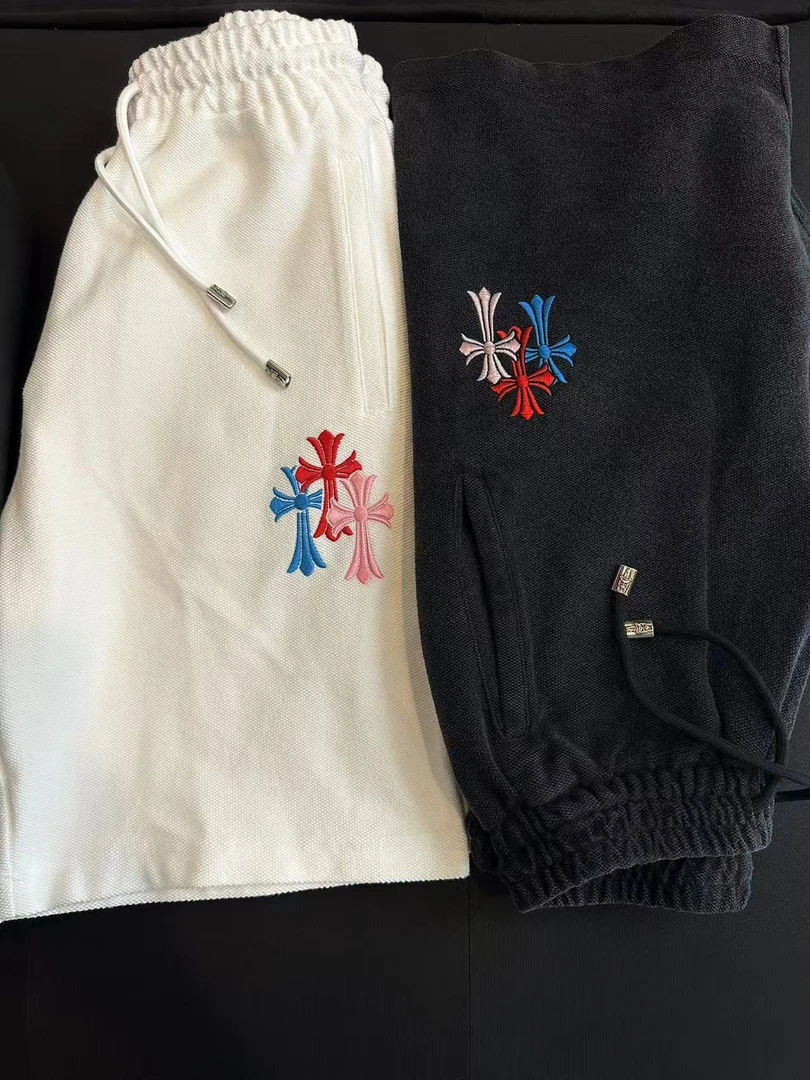 Khalil Nassir美式高街水洗重工刺绣针织短裤EP2261