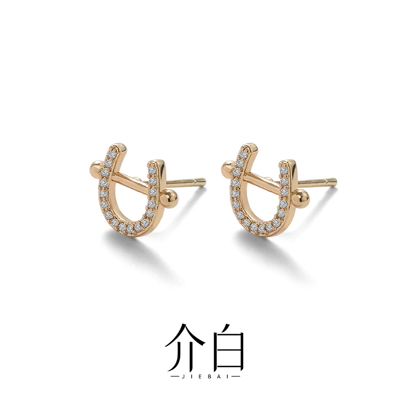 铜合金耳饰 日韩几何图案耳环时尚耳饰个性气质精致女小众ins