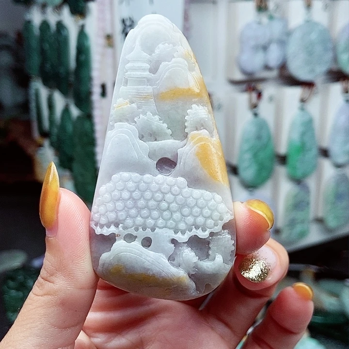 翡翠未镶嵌颈饰翡翠