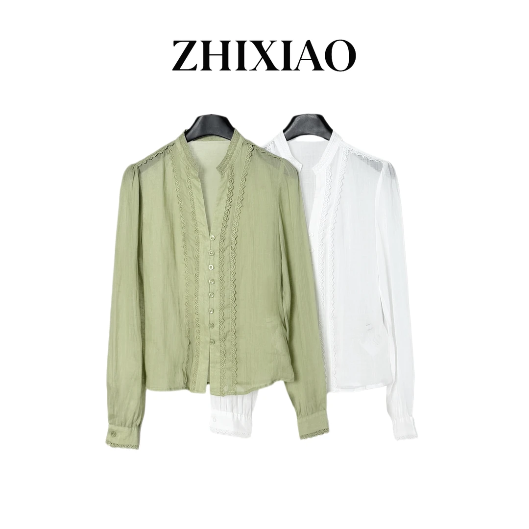 【ZHIXIAO】夏季新款：麻料长袖衬衣247