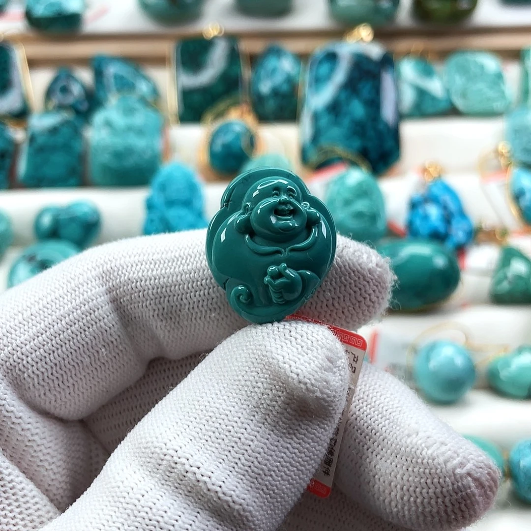 绿松石未镶嵌车挂