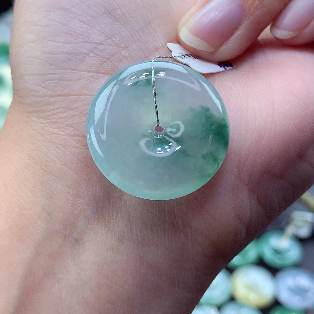 翡翠颈饰未镶嵌70尺寸25.6-5.7