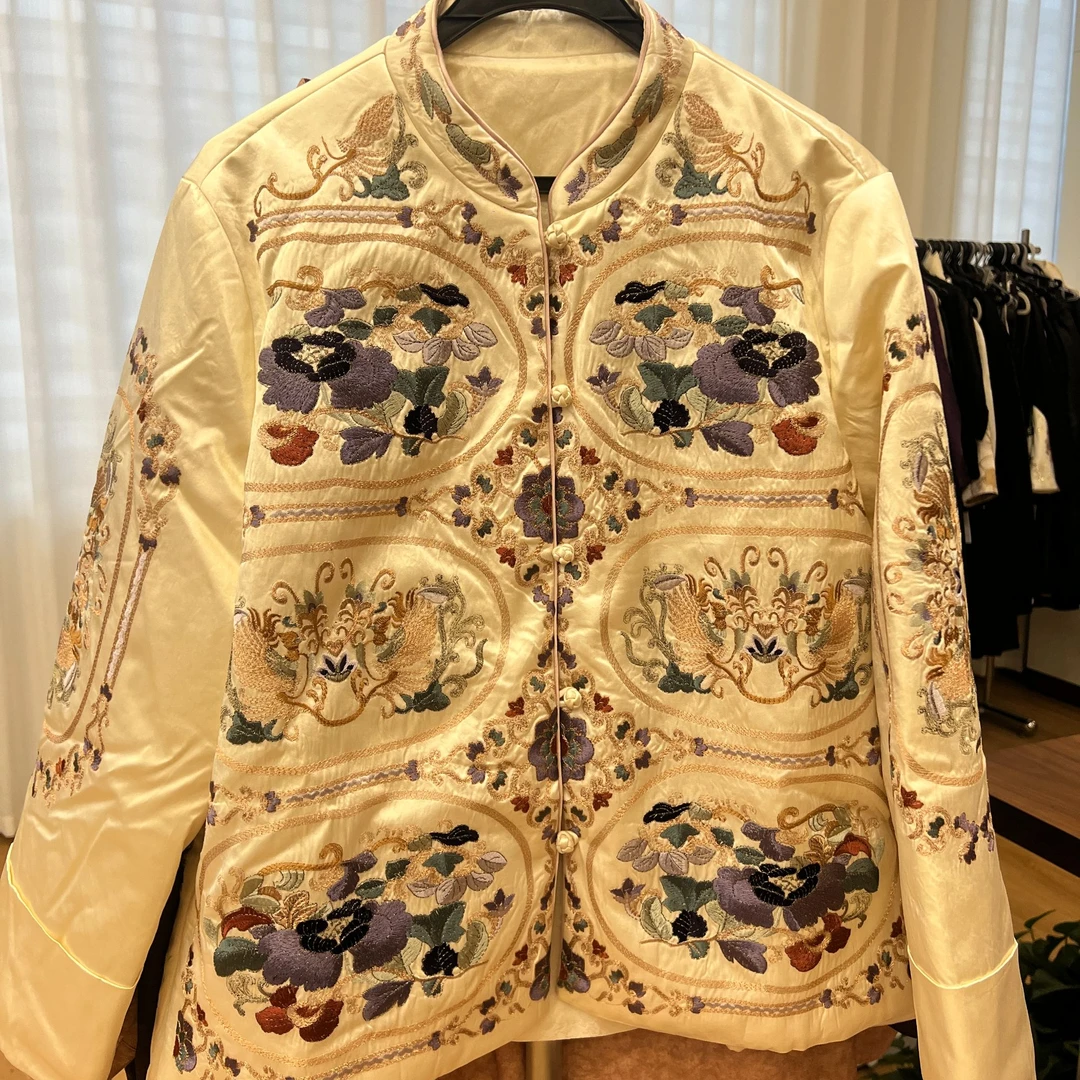 【岚岚专属】刺绣中式棉服 548004