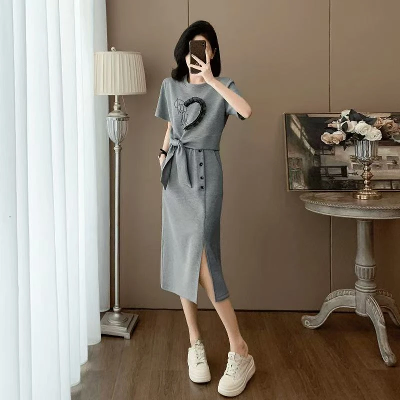 【RG6212】2025年新款短袖显瘦气质时尚夏季休闲套装