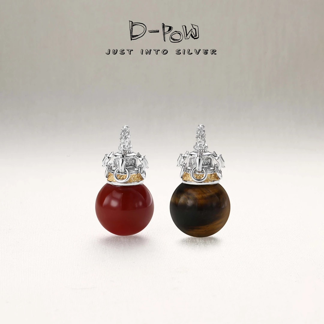 灯小炮 吊坠925银 吊坠（9926）气质时尚雕刻手工个性