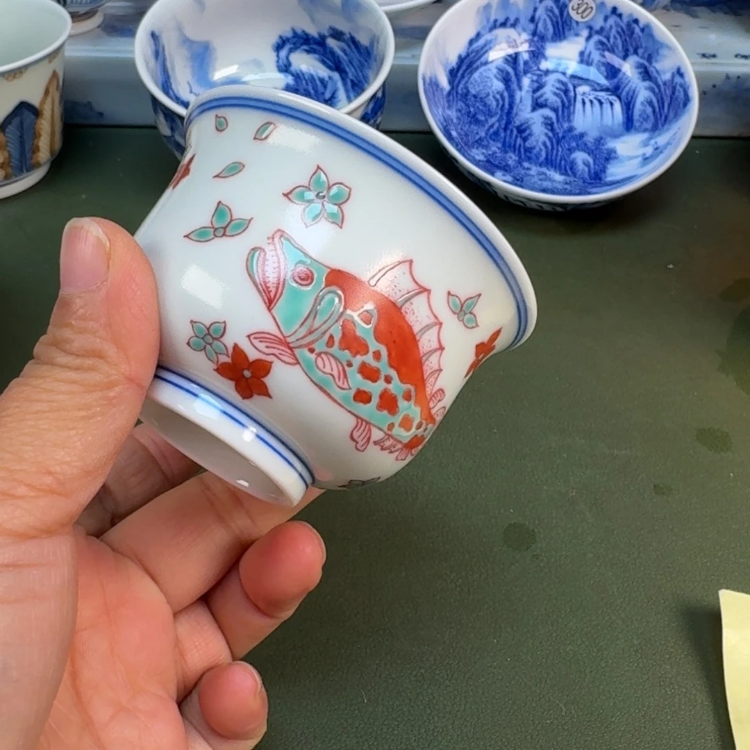 陶瓷景德镇纯手绘茶具圆圆283