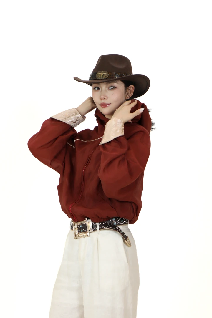 【卓日雅】 9952新款民族风夏季凉感长袖连帽短外套