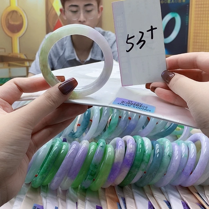 翡翠未镶嵌手镯oo