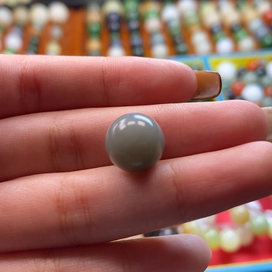 和田玉未镶嵌珠宝奇石福利青花单珠z12