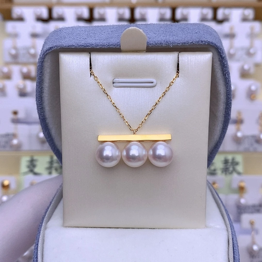 套链18K金镶嵌海水珍珠