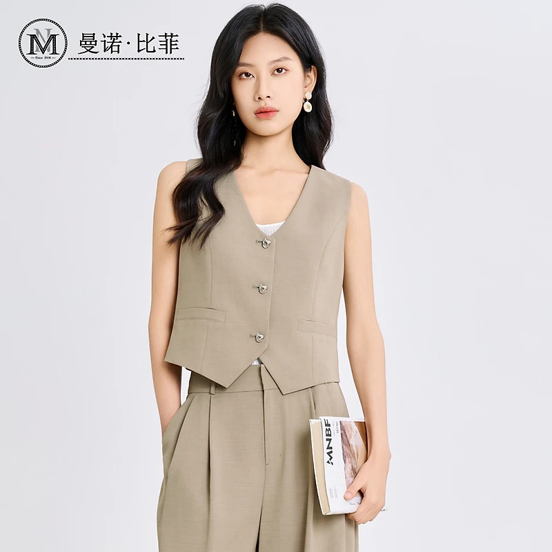 【小花专属】百搭休闲西装马甲MFAG123331