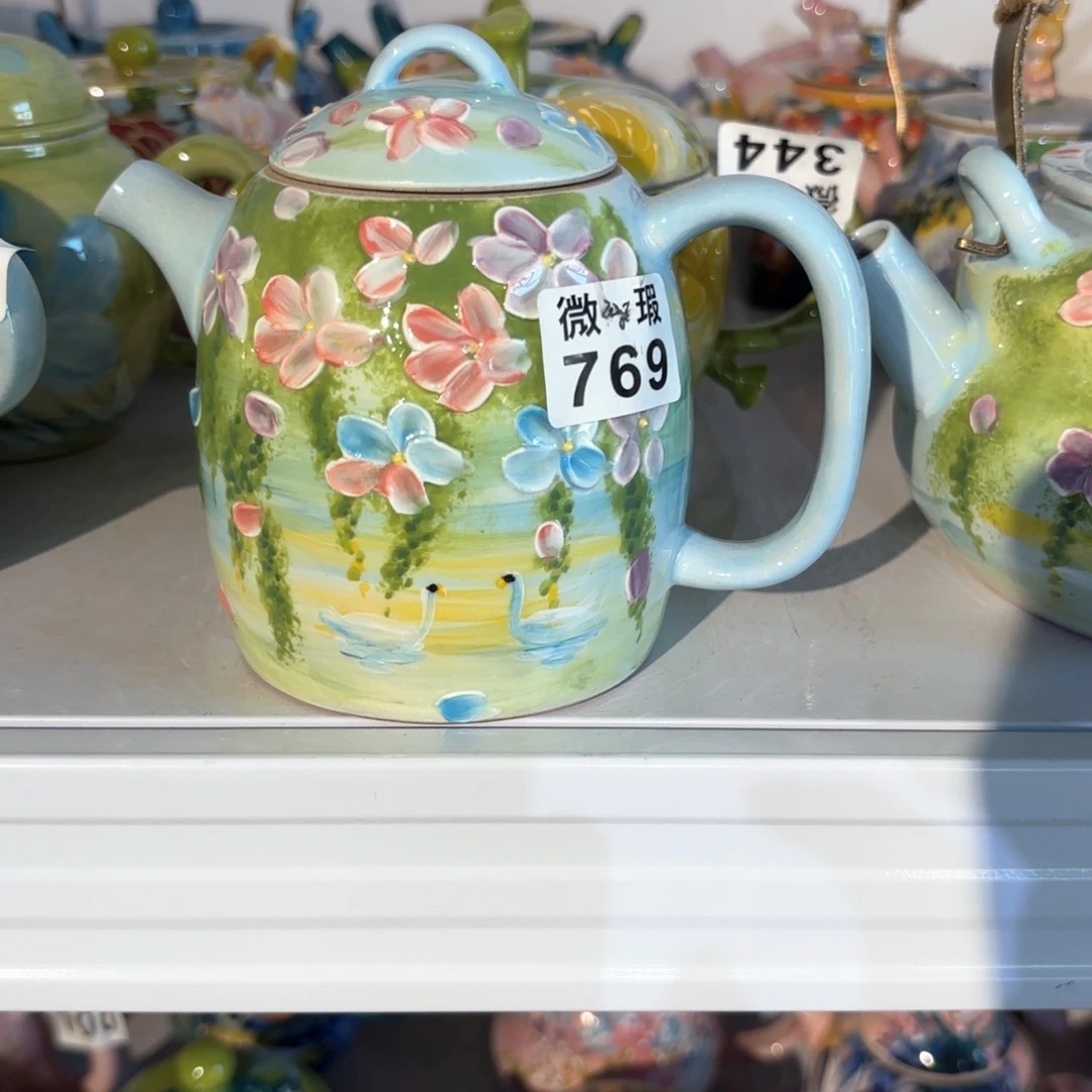景德镇手绘高温釉下彩陶瓷茶具