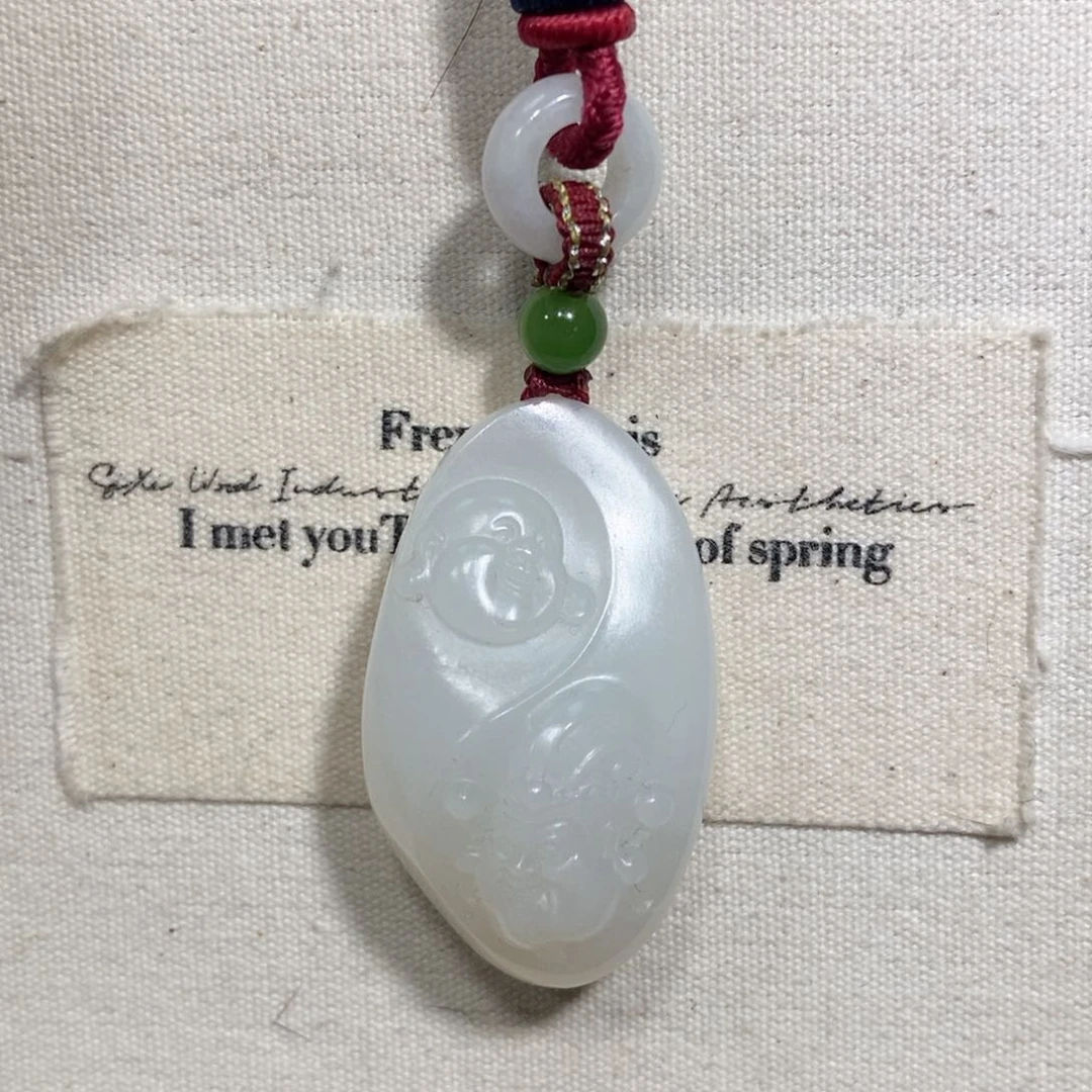 和田玉（糖玉）颈饰未镶嵌