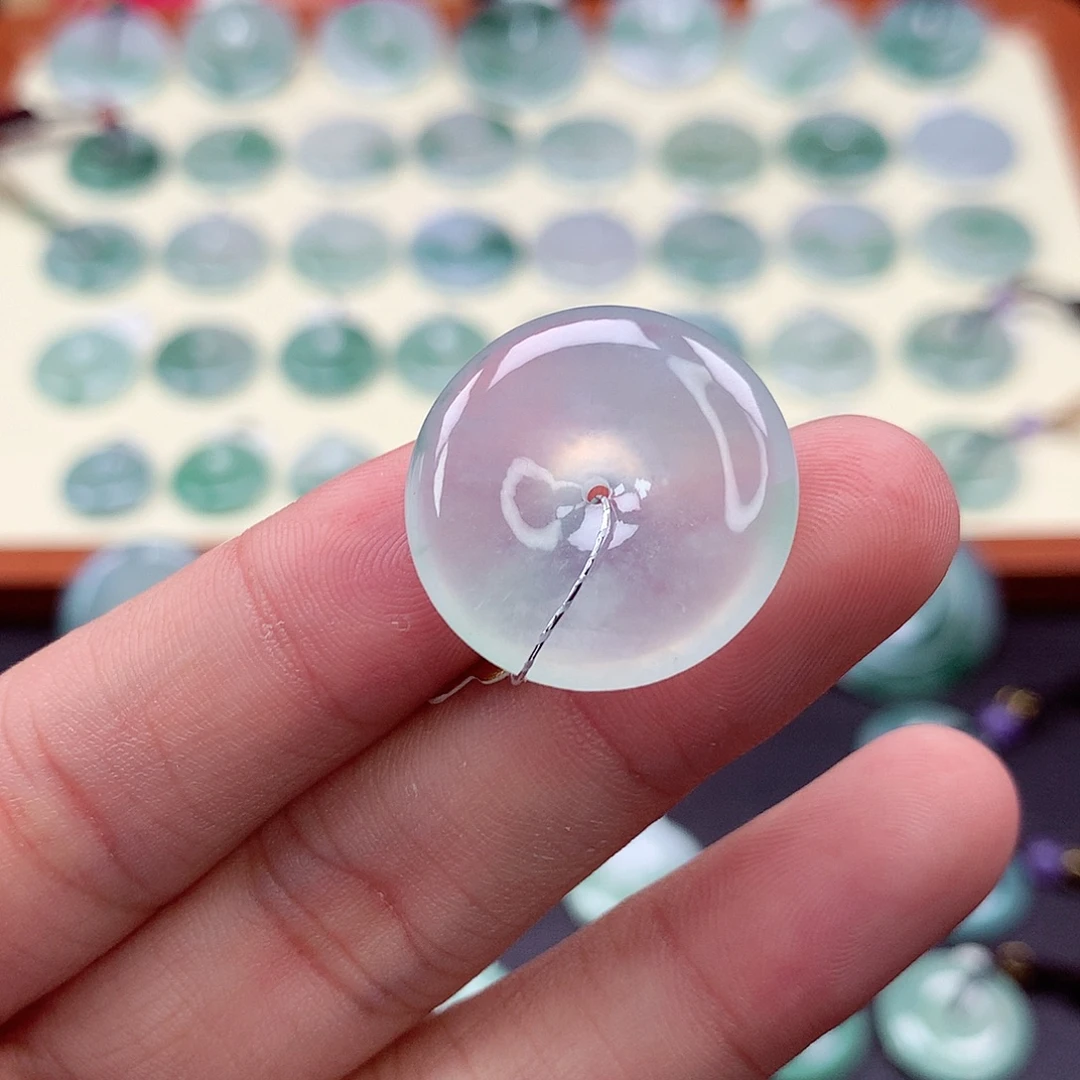 翡翠未镶嵌颈饰69 尺寸23.4-5.6