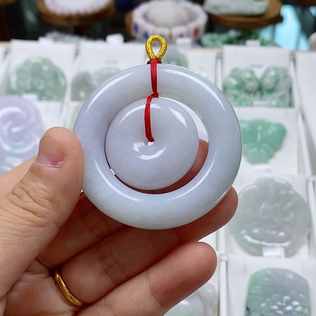 栀***花翡翠未镶嵌颈饰翡翠